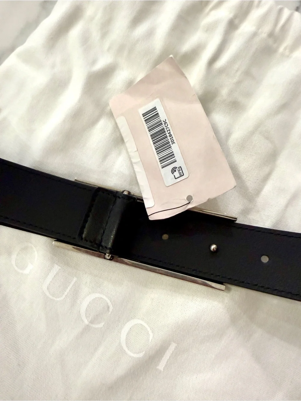 Gucci Logo Engraved Buckle Belt
